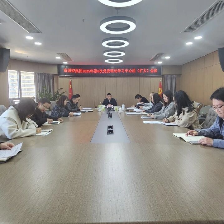市国控集团召开党委理论学习中心组（扩大）会议，深入学习贯彻党的二十届四中全会精神