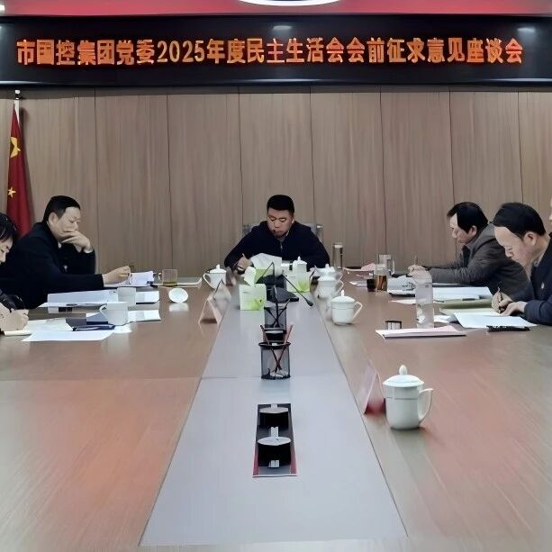 市国控集团党委召开2025年度民主生活会征求意见座谈会